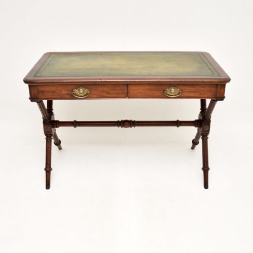 fig 1. Antique Regency Period Mahogany Writing Desk
