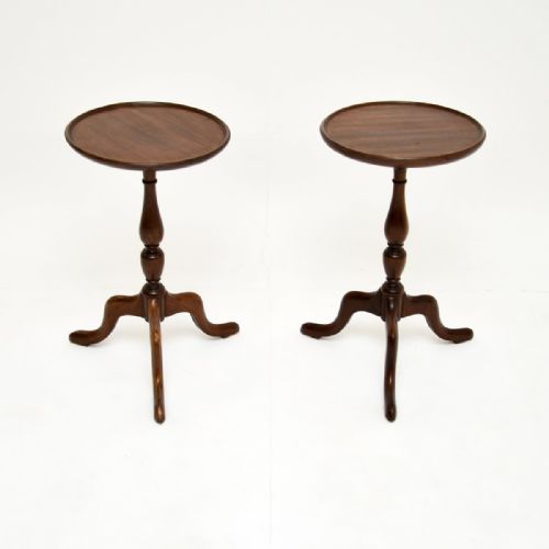 Pair of Antique Mahogany Wine Tables
