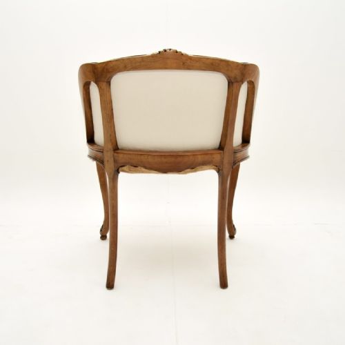 fig 1. Antique French Carved Walnut Stool

