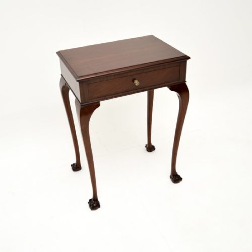 Antique Edwardian Mahogany Side Table
