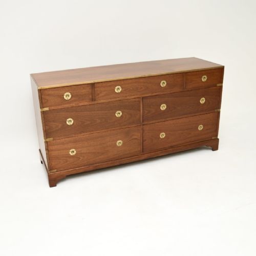 Antique Military Campaign Style Chest of Drawers
