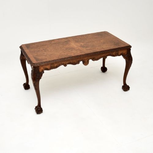 Antique Burr Walnut Coffee Table
