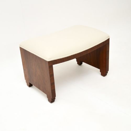 fig 1. Art Deco Figured Walnut Stool
