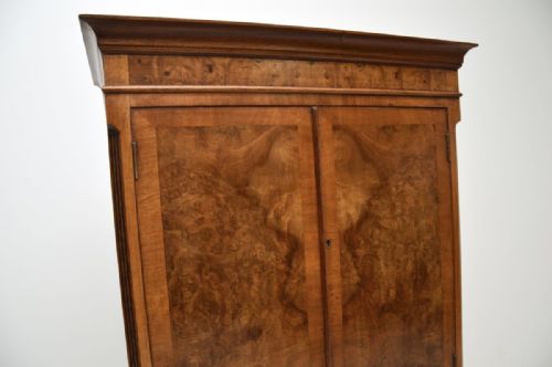ANTIQUE BURR WALNUT CABINET ON CHEST - ADDITIONAL PHOTO 4