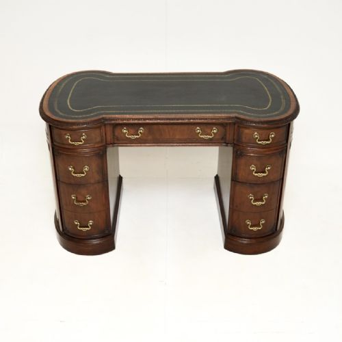 fig 1. Antique Georgian Style Mahogany Pedestal Desk