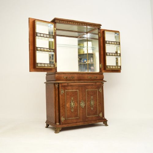 fig 1. Antique French Burr Walnut Drinks Cabinet