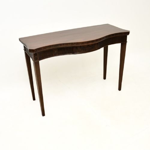 ANTIQUE EDWARDIAN MAHOGANY CONSOLE TABLE