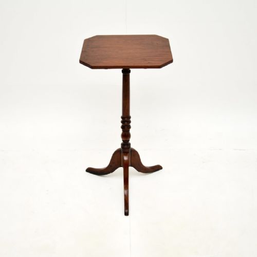 ANTIQUE GEORGIAN MAHOGANY TILT TOP SIDE TABLE - ADDITIONAL PHOTO 2