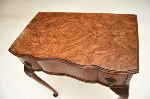 fig 1. Antique Burr Walnut Console / Side Table
