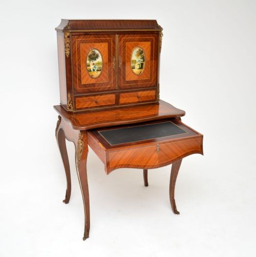 fig 1. Antique French Ormolu Mounted Escritoire Desk