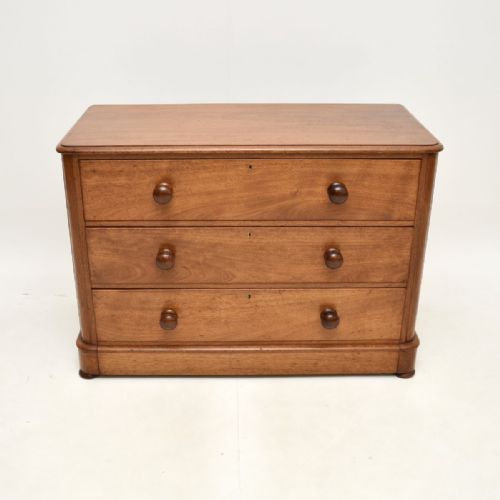 fig 1. Antique Victorian Mahogany Chest of Drawers
