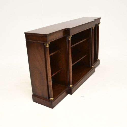 fig 1. Antique Neoclassical Style Mahogany Open Bookcase
