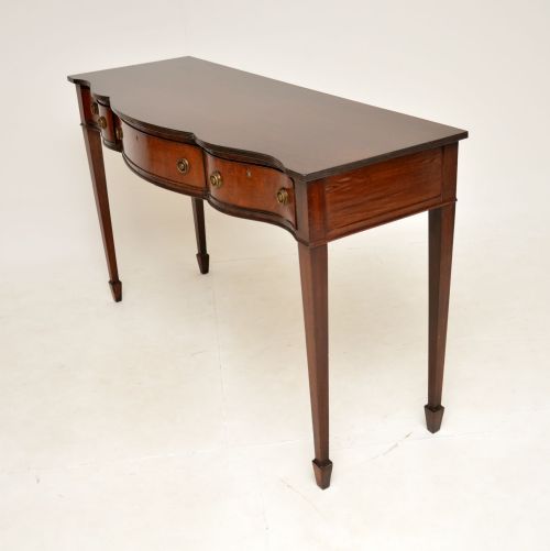 fig 1. Antique Edwardian Mahogany Console / Side Table

