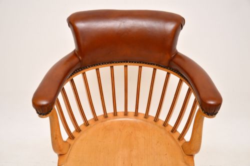 ANTIQUE VICTORIAN SWIVEL DESK CHAIR - ADDITIONAL PHOTO 6