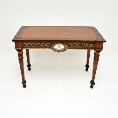 fig 2. Antique French Inlaid Walnut Ormolu Mounted Writing Table