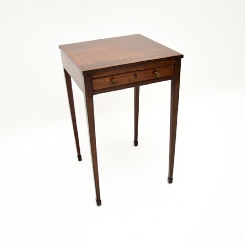 Antique Georgian Period Mahogany Side Table

