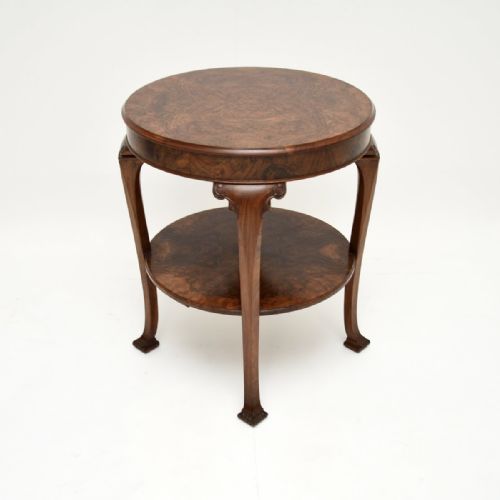 Antique Burr Walnut Occasional Side Table
