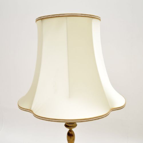 fig 1. Pair of Antique Brass Table Lamps
