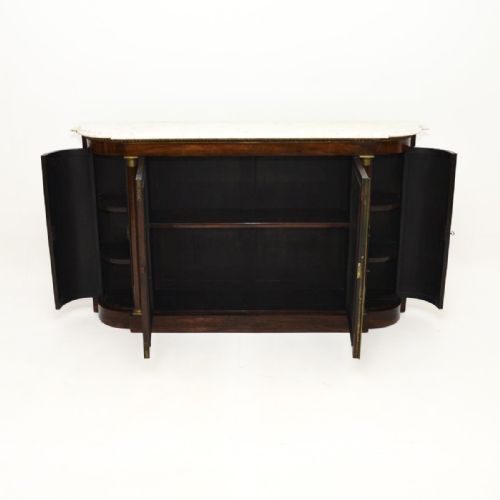fig 2. Antique Regency Period Marble Top Rosewood Sideboard