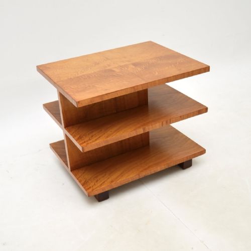 Art Deco Satin Wood Occasional Side / Coffee Table
