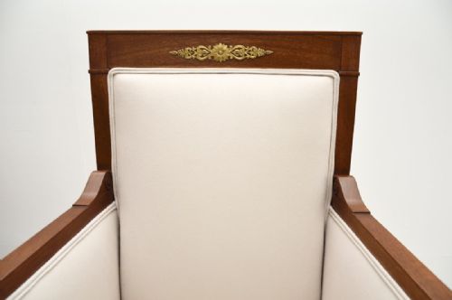 PAIR OF ANTIQUE SWEDISH NEOCLASSICAL MAHOGANY ARMCHAIRS - ADDITIONAL PHOTO 6