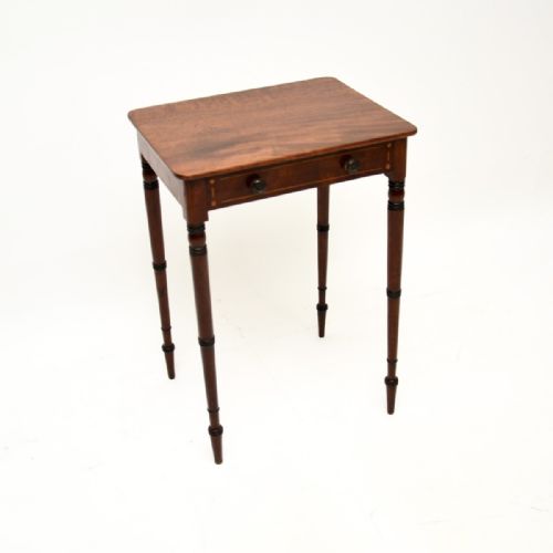 Antique Georgian Period Mahogany Side Table
