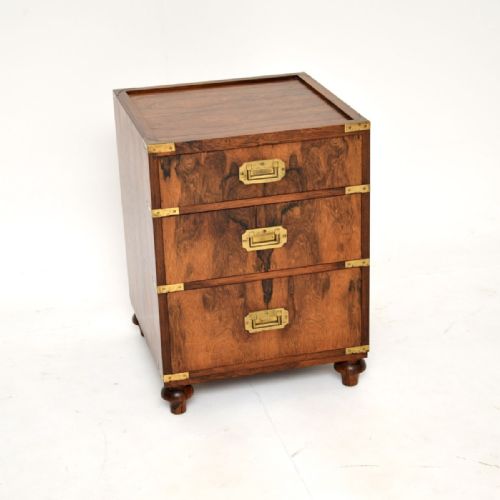 Antique Military Campaign Rosewood Side Chest of Drawers
