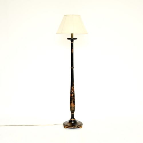 Antique Lacquered Chinoiserie Floor Lamp
