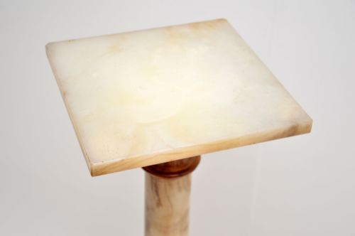fig 1. Antique Onyx and Brass Column
