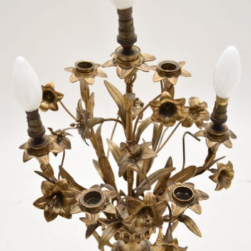 fig 1. Antique French Gilt Bronze Table Lamp