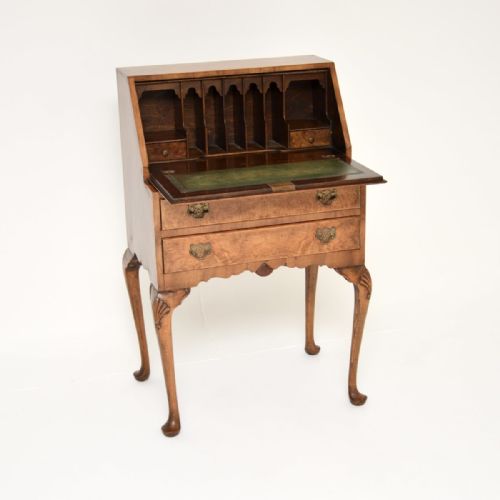 fig 1. Antique Burr Walnut Writing Bureau