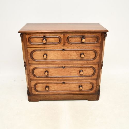 fig 1. Antique Walnut Chest of Drawers