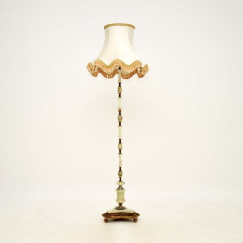 fig 1. Antique French Onyx and Gilt Metal Floor Lamp