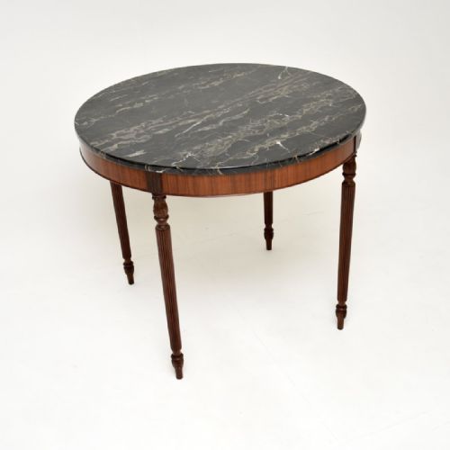 Antique Marble Top Dining Table
