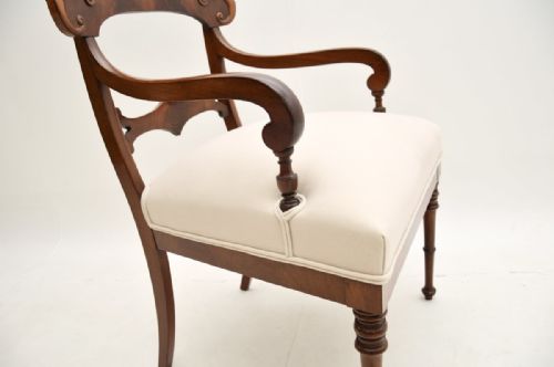 fig 1. Pair of Antique Swedish Mahogany Armchairs
