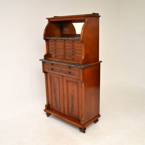 fig 2. Antique Victorian Mahogany Dentist Cabinet