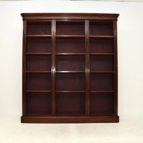 fig 1. Antique Victorian Mahogany Open Bookcase