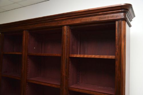 fig 2. Antique Victorian Mahogany Open Bookcase