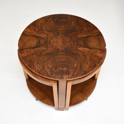 fig 1. Art Deco Nesting Coffee Table in Walnut
