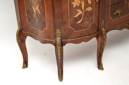 ANTIQUE FRENCH INLAID MARQUETRY MARBLE TOP SIDEBOARD - ADDITIONAL PHOTO 8