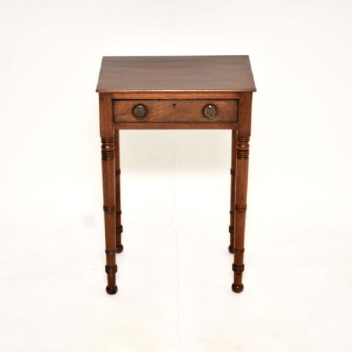 fig 1. Antique Georgian Period Mahogany Side Table
