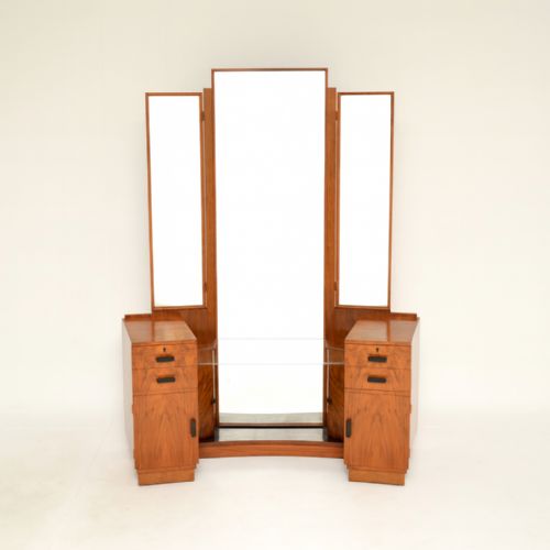 fig 1. Art Deco Figured Walnut Dressing Table