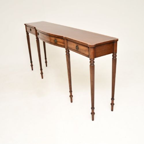 fig 1. Antique Georgian Style Inlaid Mahogany Console Table
