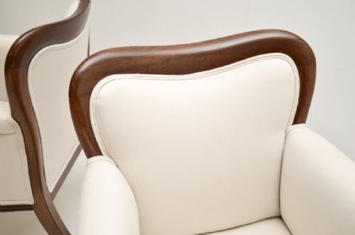 PAIR OF ANTIQUE WILLIAM IV PERIOD MAHOGANY ARMCHAIRS - ADDITIONAL PHOTO 6