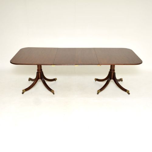 fig 1. Antique Regency Style Mahogany Extending Dining Table