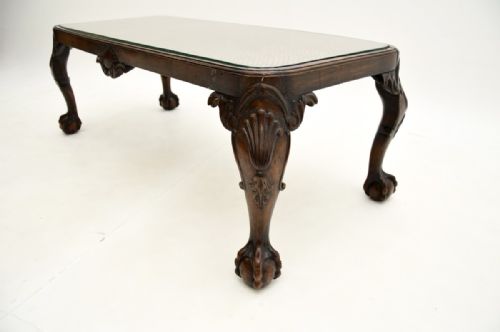 fig 1. Antique Walnut Queen Anne Style Coffee Table