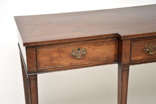 LARGE ANTIQUE GEORGIAN PERIOD MAHOGANY CONSOLE TABLE - ADDITIONAL PHOTO 2