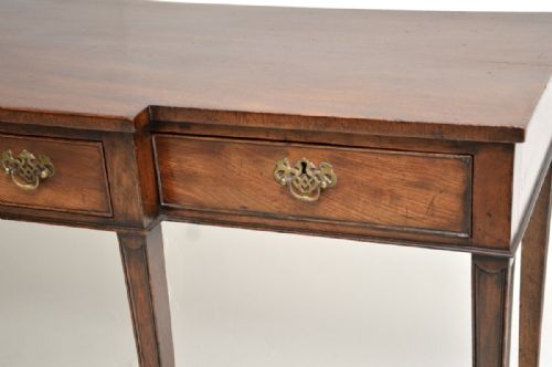 LARGE ANTIQUE GEORGIAN PERIOD MAHOGANY CONSOLE TABLE - ADDITIONAL PHOTO 3