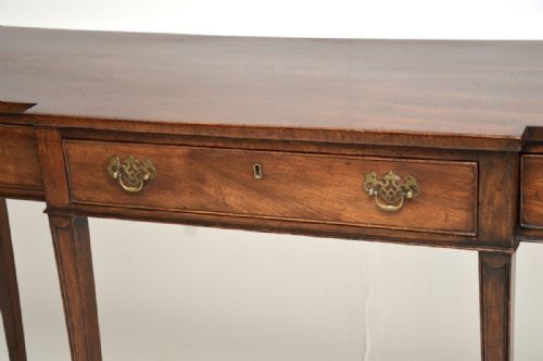 LARGE ANTIQUE GEORGIAN PERIOD MAHOGANY CONSOLE TABLE - ADDITIONAL PHOTO 4