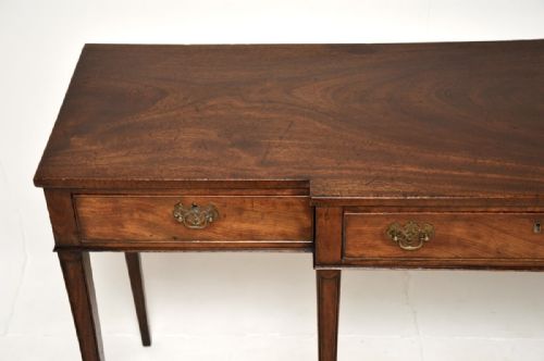 LARGE ANTIQUE GEORGIAN PERIOD MAHOGANY CONSOLE TABLE - ADDITIONAL PHOTO 5